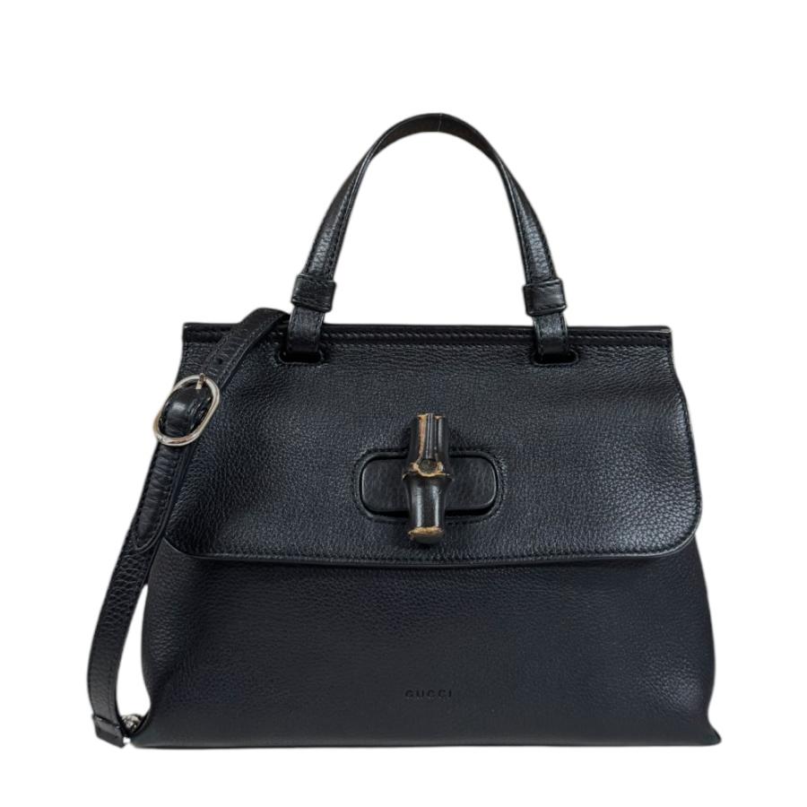 GUCCI（グッチ） デイリー バンブー ショルダーバッグ レザー 370831