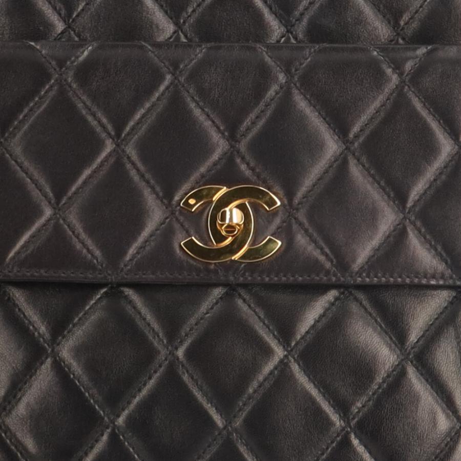 CHANEL（シャネル） マトラッセ トートバッグ ラムスキン ブラック
