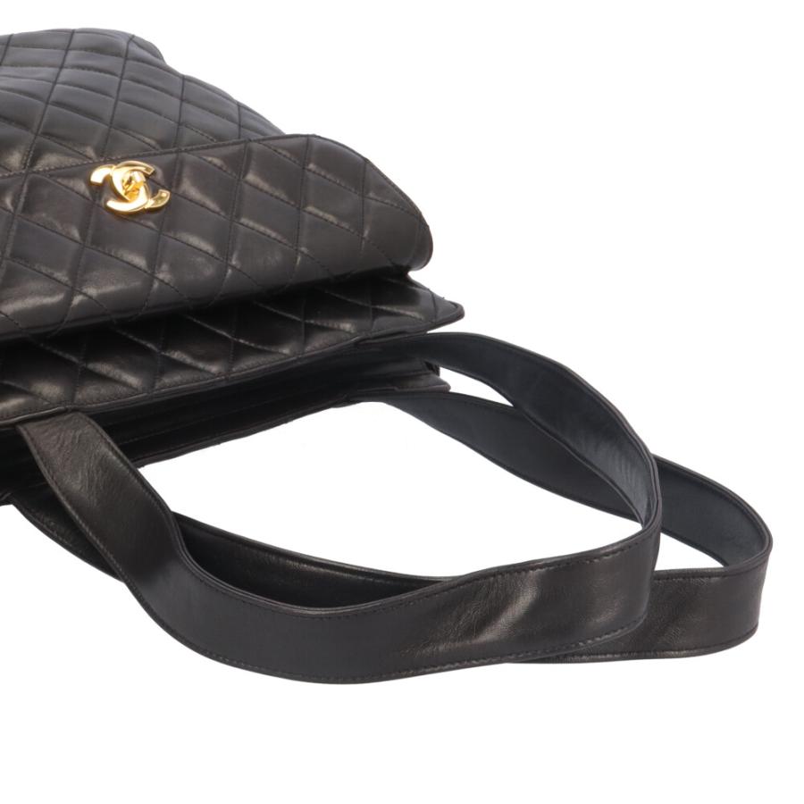 CHANEL（シャネル） マトラッセ トートバッグ ラムスキン ブラック