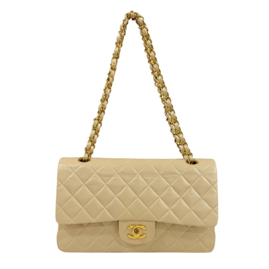 中古 シャネル CHANEL A01112 13番台 レディース ショルダーバッグ マトラッセ ベージュ キャビアスキン シャネル CHANEL マトラッセ25 A01112 13番台 ベージュ キャビアスキン