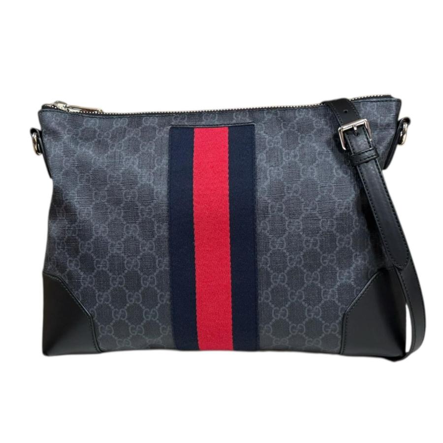 GUCCI グッチ ショルダーバッグ GGスプリーム シェリーライン 黒 GUCCI（グッチ） GGスプリーム シェリーライン ショルダーバッグ GG