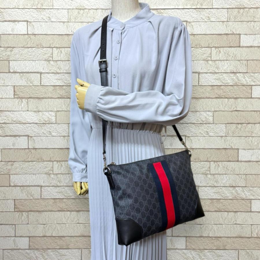 GUCCI（グッチ） GGスプリーム シェリーライン ショルダーバッグ GG