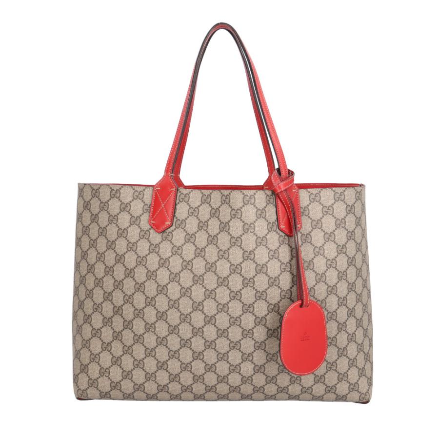 【未使用品】GUCCI トートバッグ オフィディア〕ラージ トートバッグベージュ＆ブラウン GG