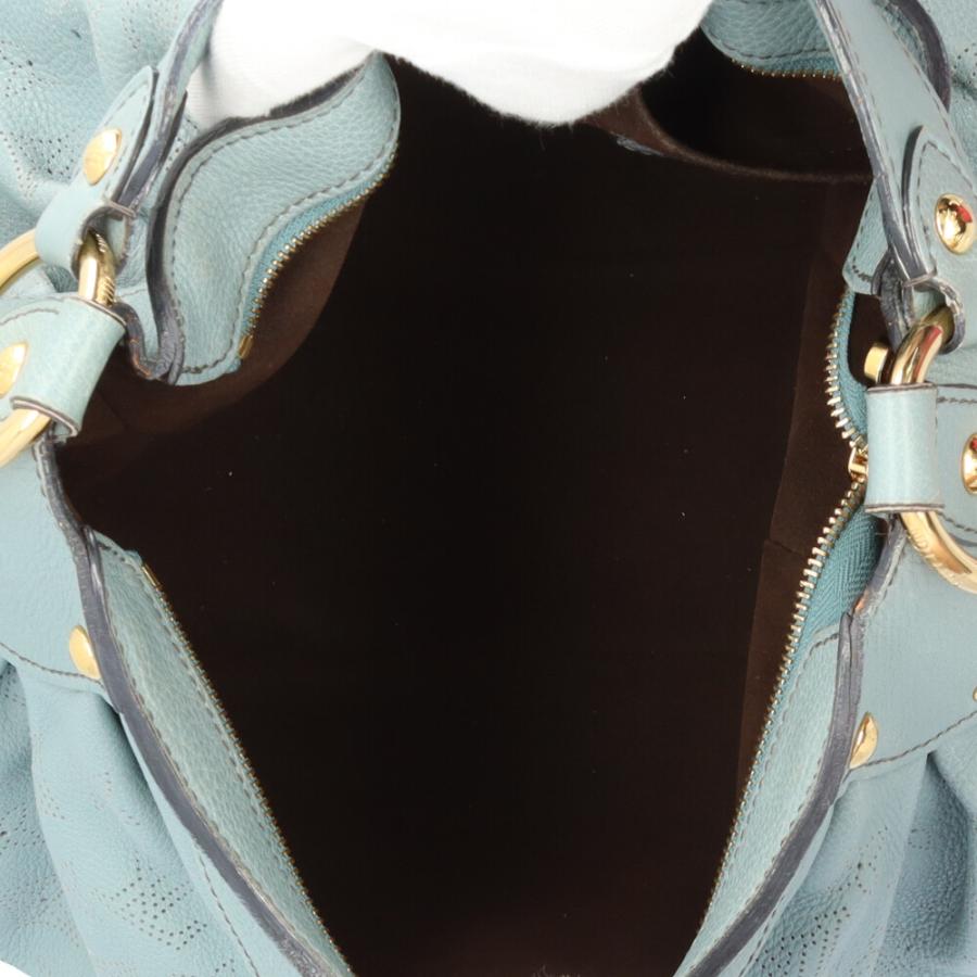 真贋済み　ヴィトン　ルナーPM ショルダーバッグ　マヒナ　レザー　ブルーシェル LOUIS VUITTON（ルイ・ヴィトン） ソーラーPM マヒナ ショルダーバッグ