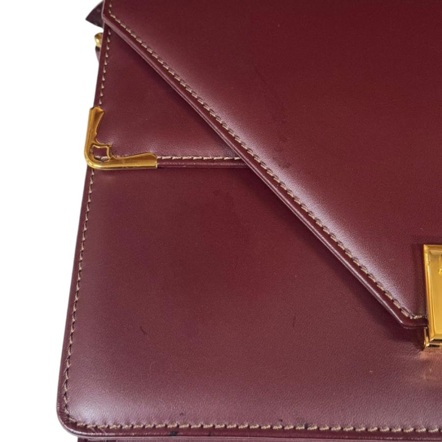 Cartier（カルティエ） マストライン ショルダーバッグ レザー レッド