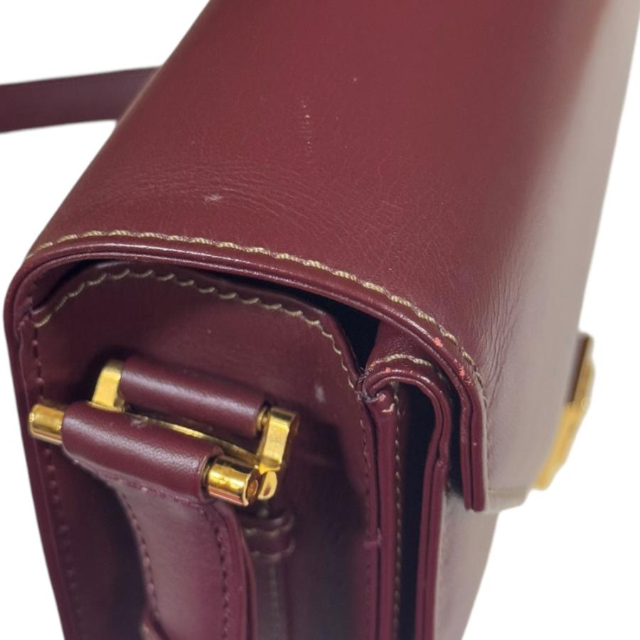 Cartier（カルティエ） マストライン ショルダーバッグ レザー レッド
