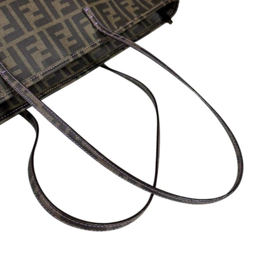 T) FENDI ズッカ柄 コーティングキャンバス ホワイト8BH185 楽天市場
