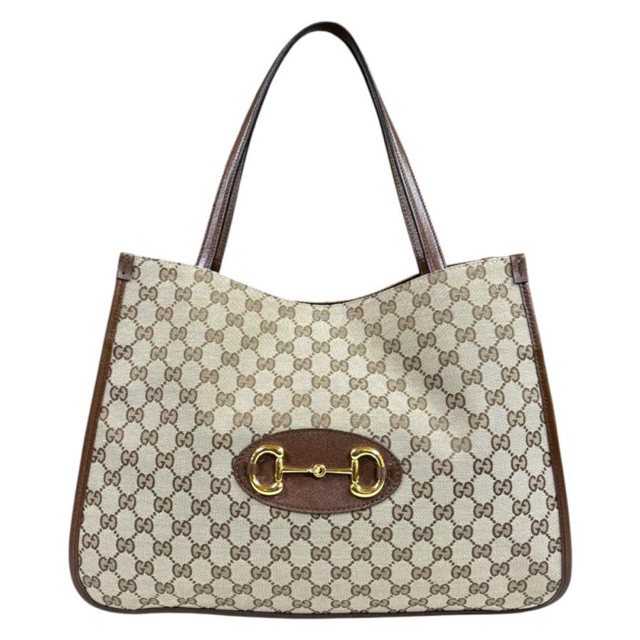 GUCCI　ホースビット1955　トートバッグ　ハンドバッグ【即日匿名配送】 GUCCI（グッチ） ホースビット1955 トートバッグ GGキャンバス 623694