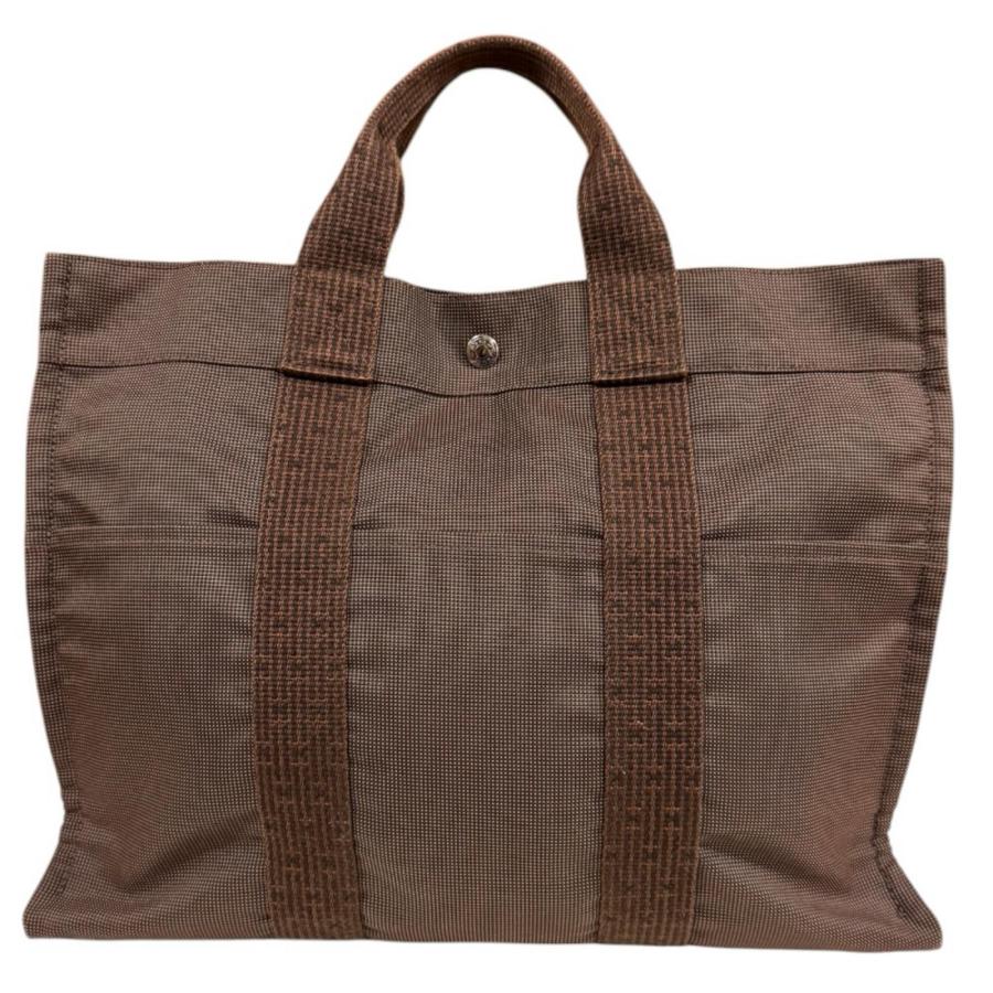 HERMES（エルメス） トートMM エールライン トートバッグ キャンバス