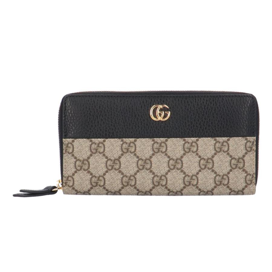 【現行・極美品】GUCCI 長財布 GG柄 スプリーム マーモント ブラック GUCCI（グッチ） GGマーモント 長財布 GGスプリームキャンバス 436117