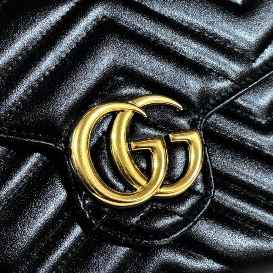 GUCCI（グッチ） GGマーモント ショルダーバッグ レザー 474575
