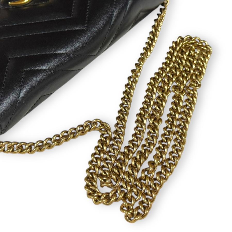 GUCCI（グッチ） GGマーモント ショルダーバッグ レザー 474575