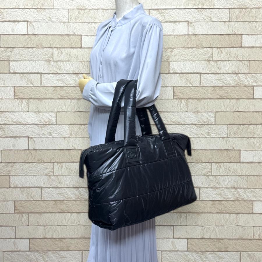 CHANEL（シャネル） ラージトート コココクーン ハンドバッグ ナイロン