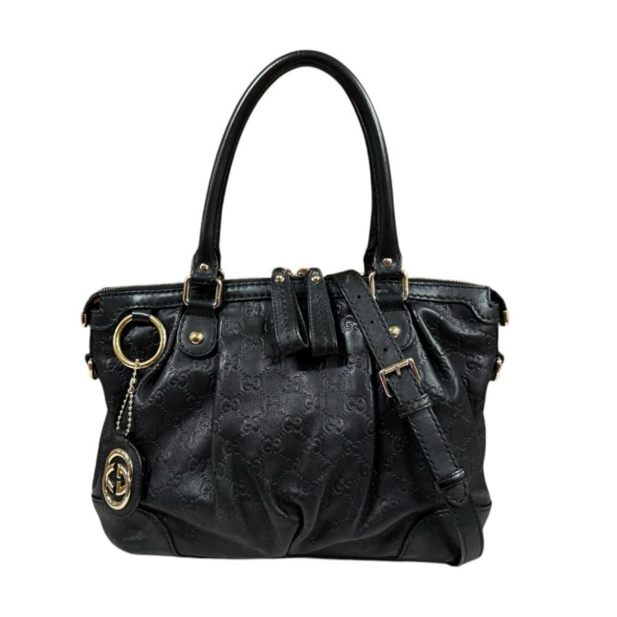GUCCI（グッチ） スーキー グッチシマ ショルダーバッグ シマレザー