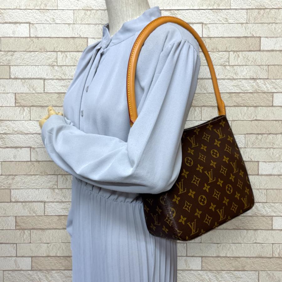 美品】VUITTON ルイヴィトン ショルダーバッグモノグラム ルーピング
