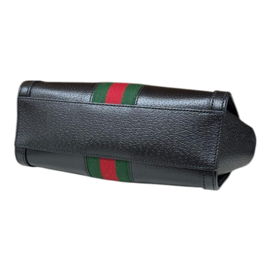 ◇ 良品 GUCCI グッチ レザーショルダーバッグ ブラック ◇ GUCCI グッチ ロゴプリント ショルダーバッグ 523589 ブラック