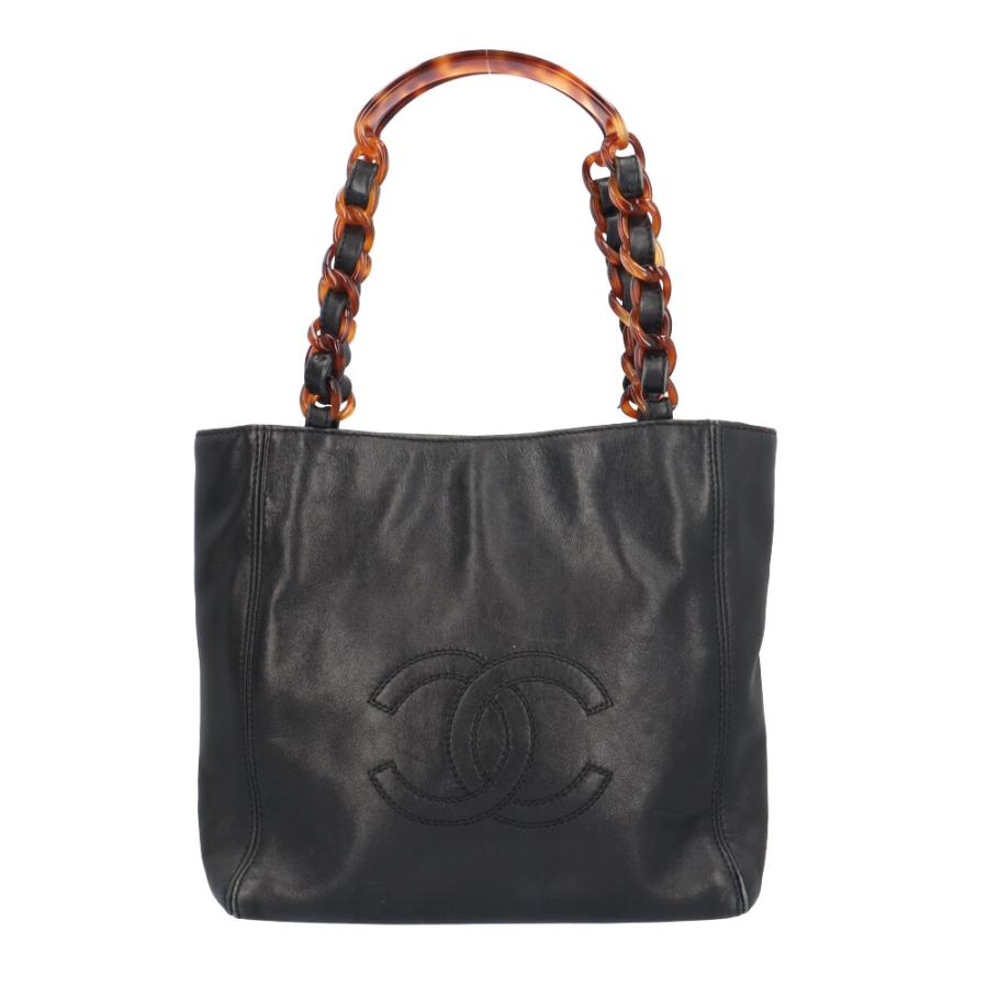 CHANEL（シャネル） ココマーク ハンドバッグ ラムスキン ブラック