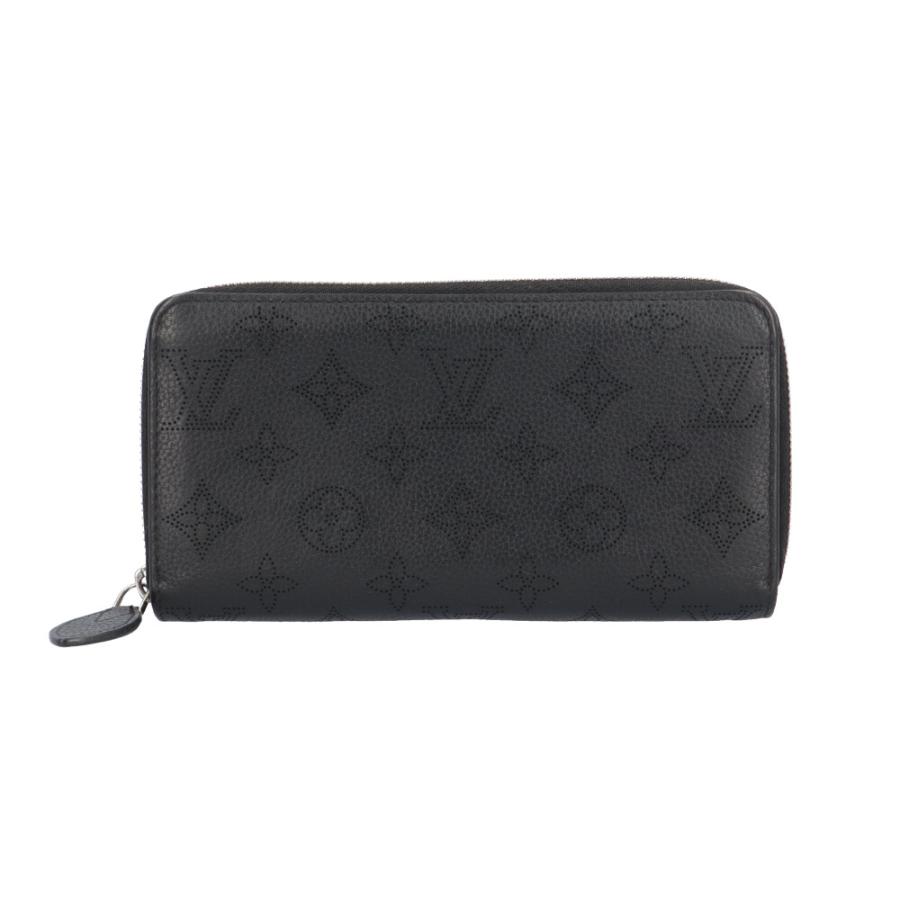 極美品　LOUIS VUITTON 黒　長財布　マヒナ　レザー　M61867 LOUIS VUITTON（ルイ・ヴィトン） ジッピーウォレット マヒナ 長財布
