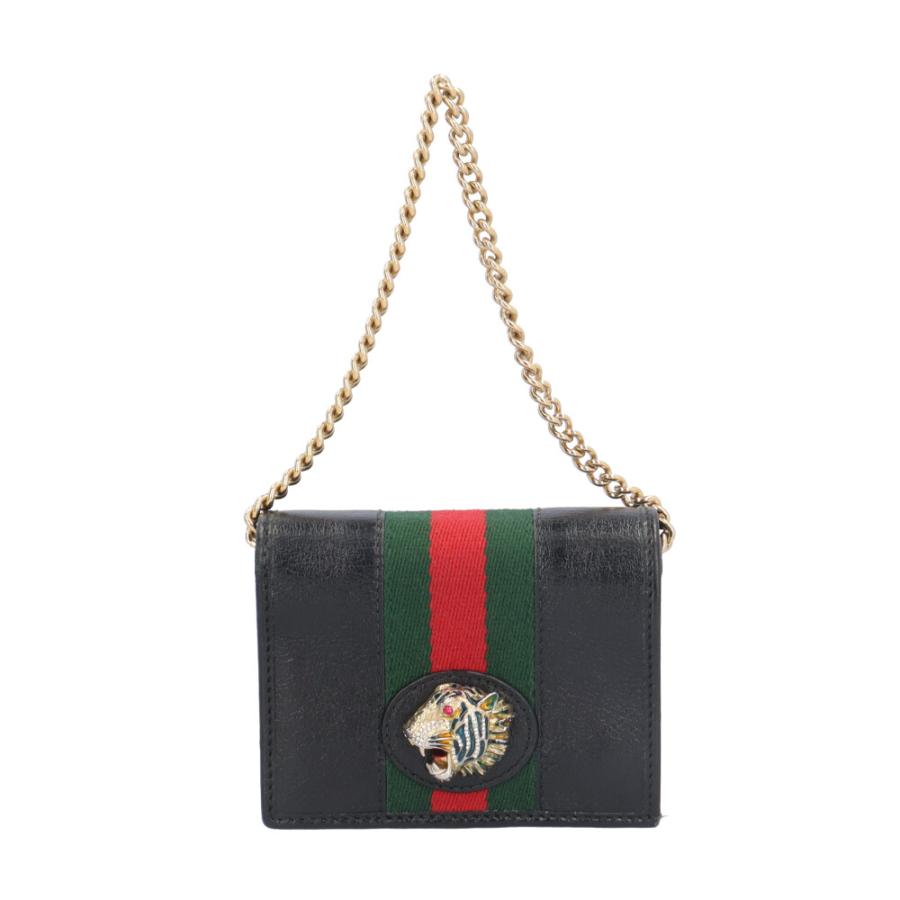 グッチ ラジャ 二つ折り財布 レザー 573790 レディース GUCCI  中古 GUCCI（グッチ） ラジャ 二つ折り財布 レザー 573790 レディース 中古
