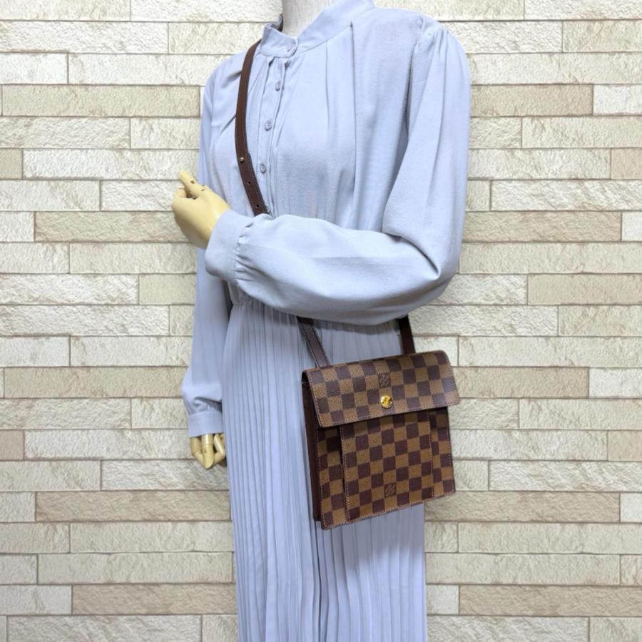 ルイヴィトン ピムリコ ダミエ ショルダーバッグ ダミエキャンバス N45272 ブラウン レディース LOUIS VUITTON  中古 LOUIS VUITTON（ルイ・ヴィトン） ピムリコ ダミエ ショルダーバッグ