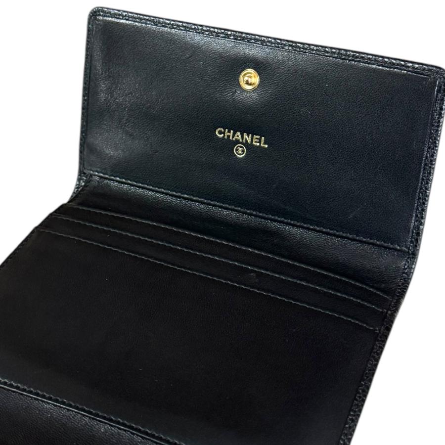 未使用 シャネル コンパクトウォレット 三折り財布 A13225 CCココマーク CHANEL（シャネル） ココマーク 三つ折り財布 レザー A13225
