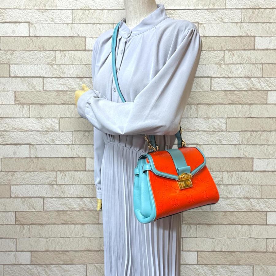 GUCCI（グッチ） スモールトップハンドル ショルダーバッグ レザー