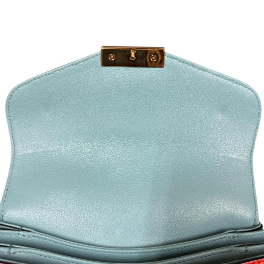 グッチ スモールトップハンドル ショルダーバッグ レザー 675791 オレンジ レディース GUCCI  中古 GUCCI（グッチ） スモールトップハンドル ショルダーバッグ レザー