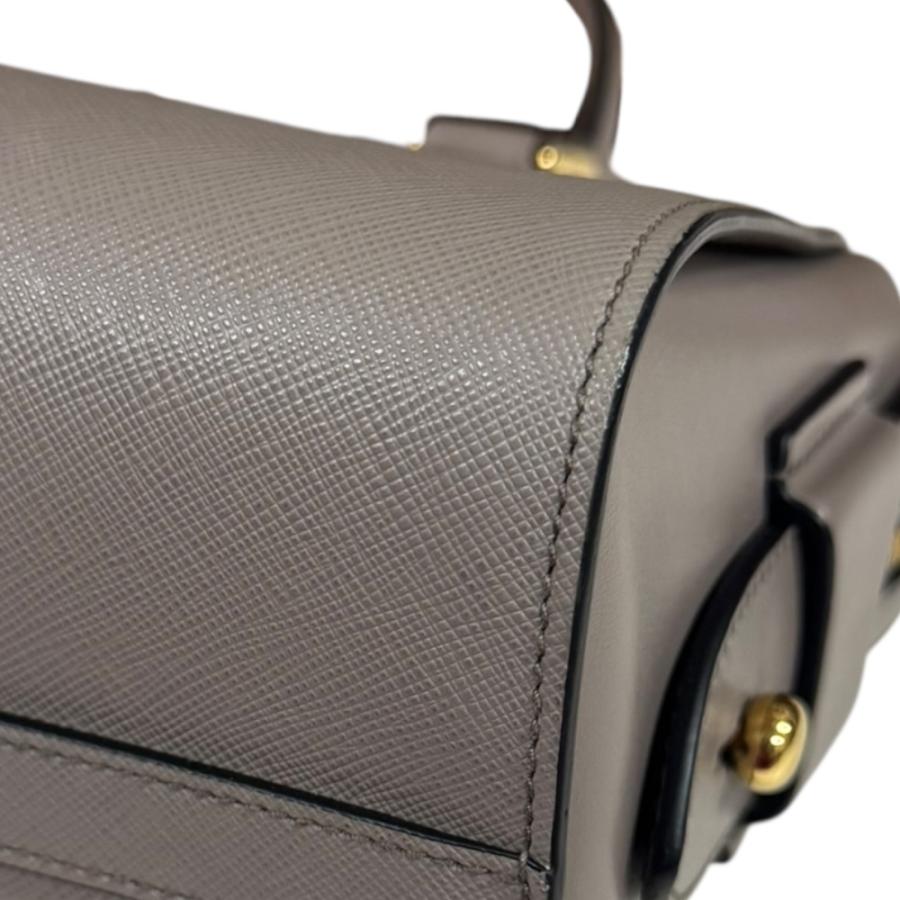 PRADA（プラダ） サフィアーノ ショルダーバッグ レザー 1BA164 グレー 