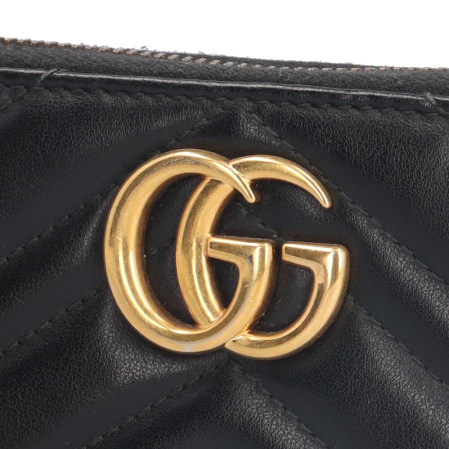 グッチ GGマーモント 長財布 レザー 443123 レディース GUCCI  中古 R&Kリサイクルキング GUCCI（グッチ） GGマーモント 長財布 レザー 443123 レディース 中古