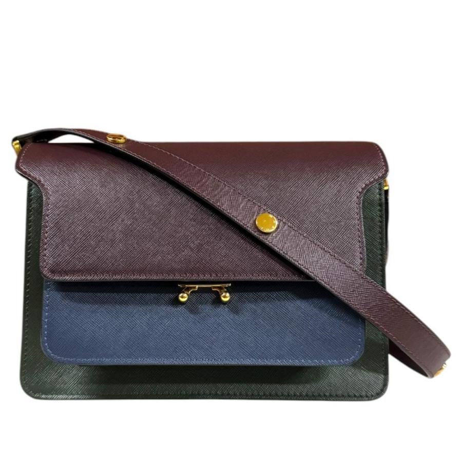 マルニ トランクバッグ ショルダーバッグ カーフ SBMPN09U09 ブラウン レディース MARNI  中古 MARNI（マルニ） トランクバッグ ショルダーバッグ カーフ SBMPN09U09