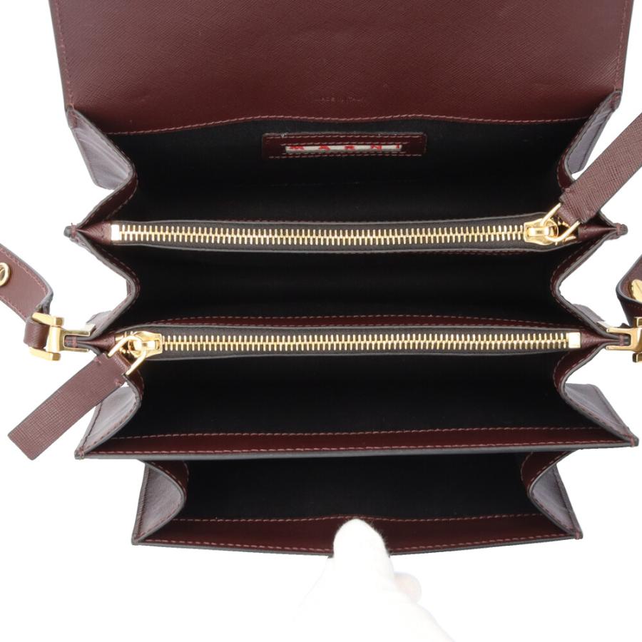 マルニ トランクバッグ ショルダーバッグ カーフ SBMPN09U09 ブラウン レディース MARNI  中古 MARNI - マルニ トランクバッグ ショルダーバッグ カーフ SBMPN09U09