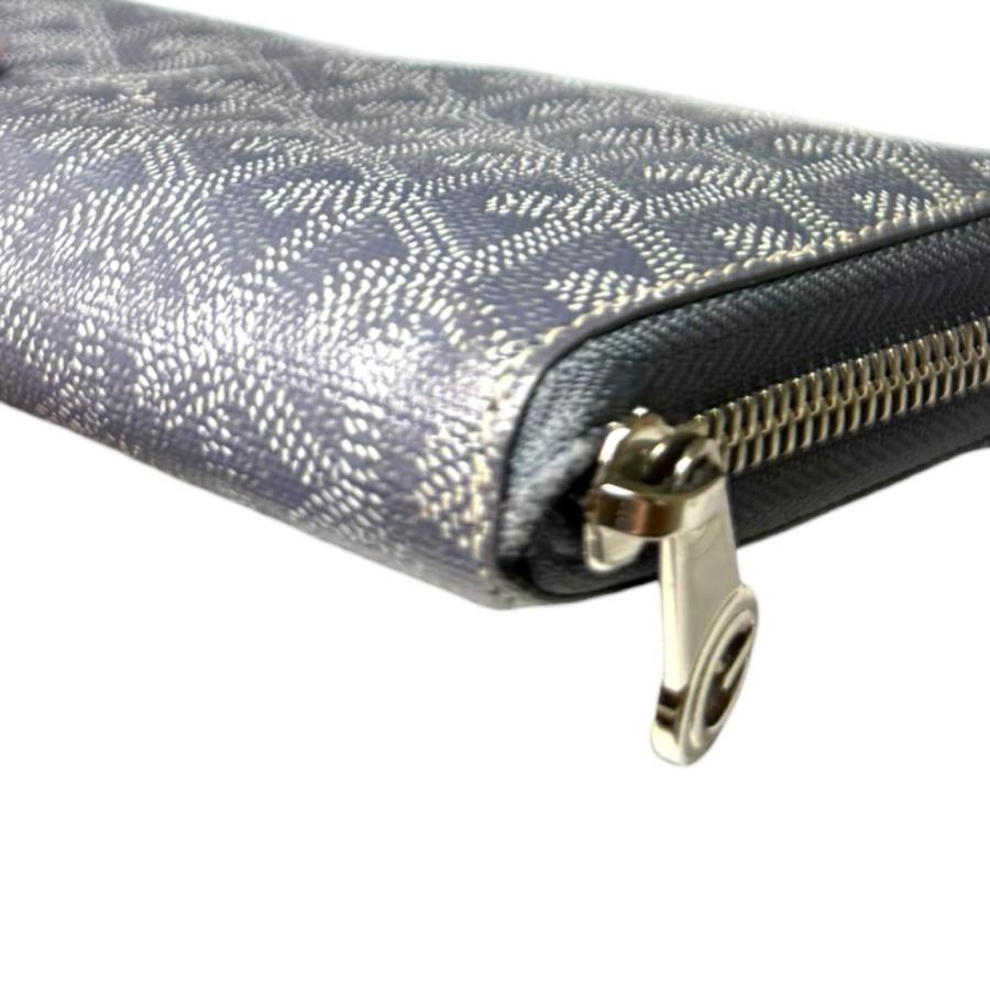 ゴヤール ヘリボーン マティニョン ジップGM 長財布 PVCコーティングキャンバス APMZIP-GM-02 レディース GOYARD  中古 GOYARD - ゴヤール ヘリボーン マティニョン ジップGM 長財布 PVC