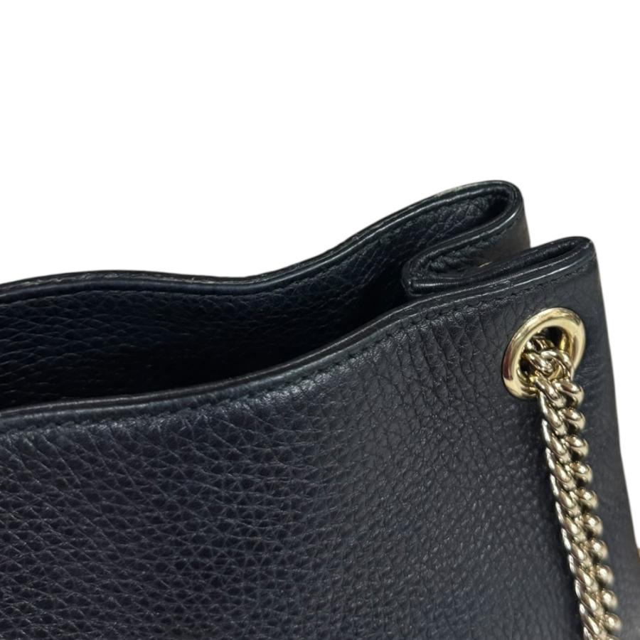 GUCCI（グッチ） ソーホー ショルダーバッグ レザー 387043 ブラック