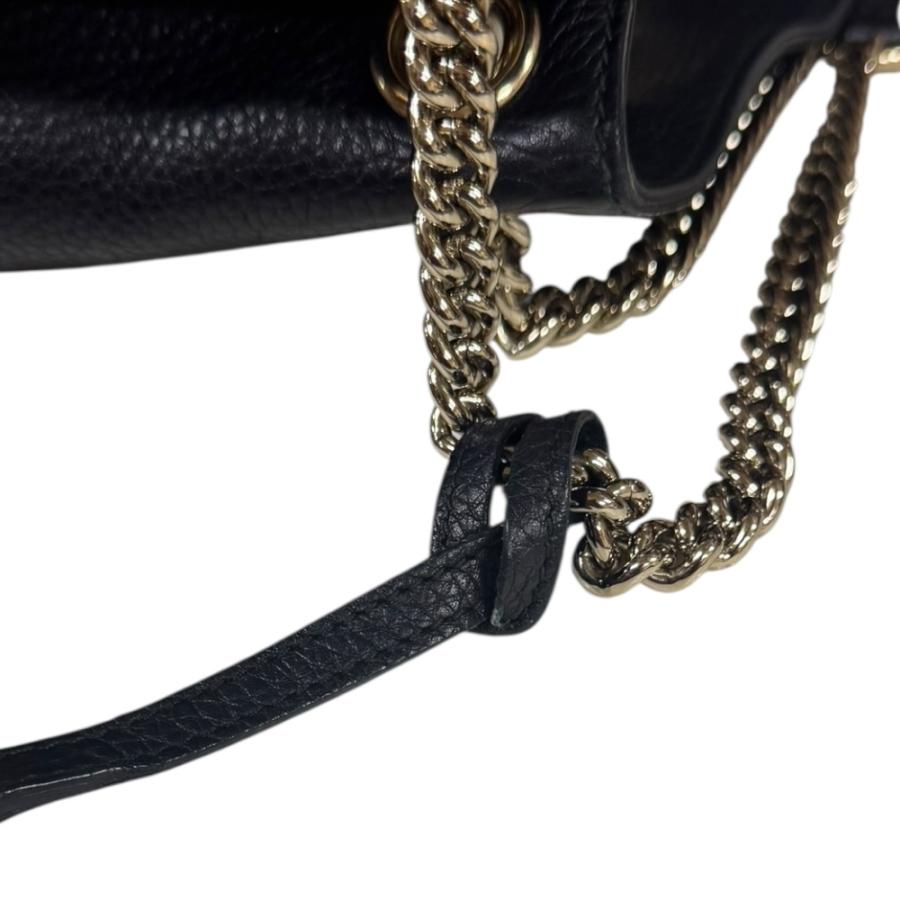 GUCCI（グッチ） ソーホー ショルダーバッグ レザー 387043 ブラック