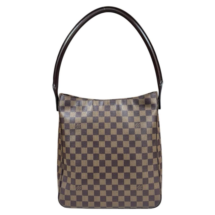 ルイヴィトン ルーピングGM ダミエ ショルダーバッグ ダミエキャンバス N51144 ブラウン レディース LOUIS VUITTON  中古 LOUIS VUITTON（ルイ・ヴィトン） ルーピングGM ダミエ ショルダー