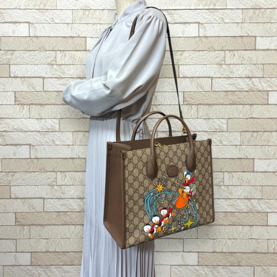 GUCCI（グッチ） ディズニーコラボ GGスプリーム ショルダーバッグ GG