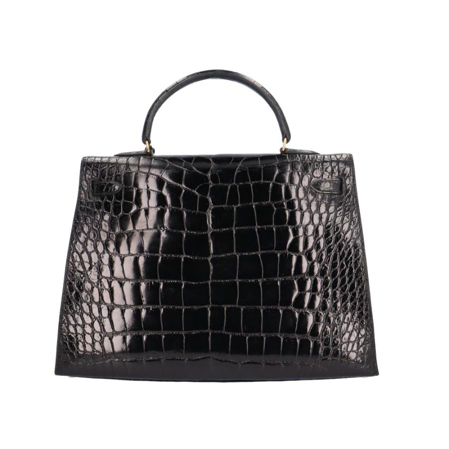 HERMES エルメス ケリー35 外縫い ショルダーバッグ アリゲーター  