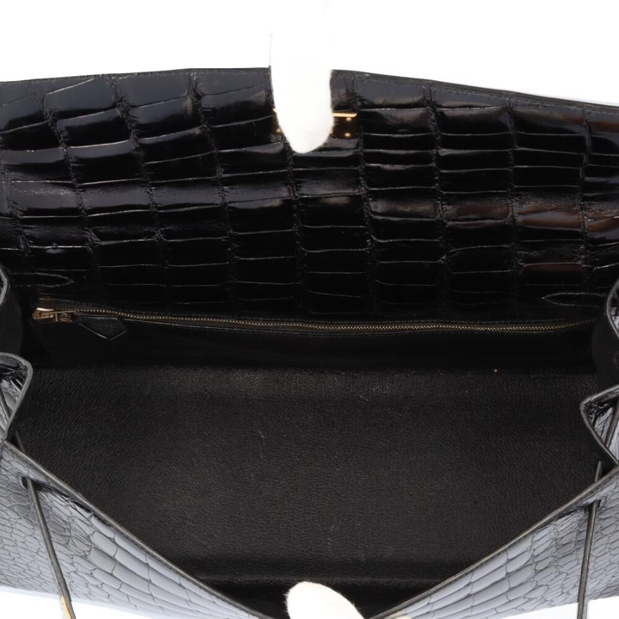 HERMES エルメス ケリー35 外縫い ショルダーバッグ アリゲーター  