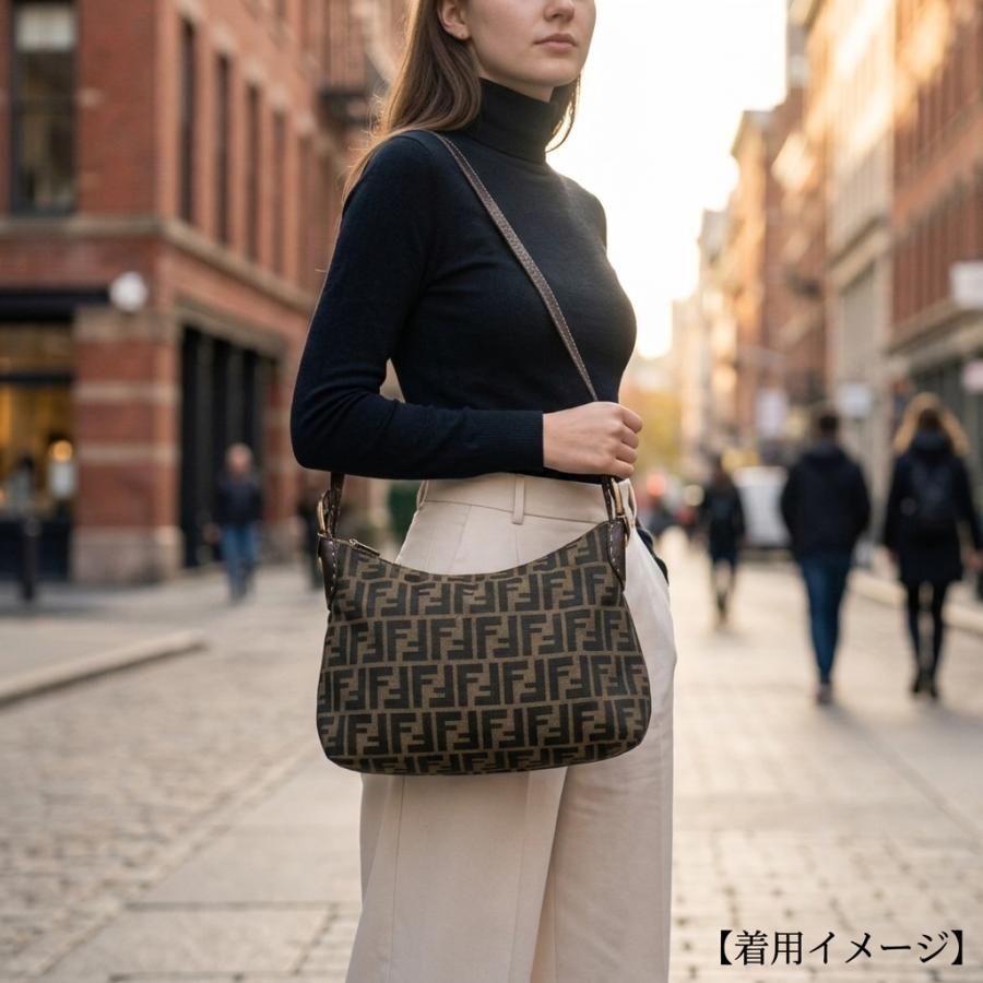 FENDI（フェンディ） ズッカ ショルダーバッグ キャンバス 8BT146