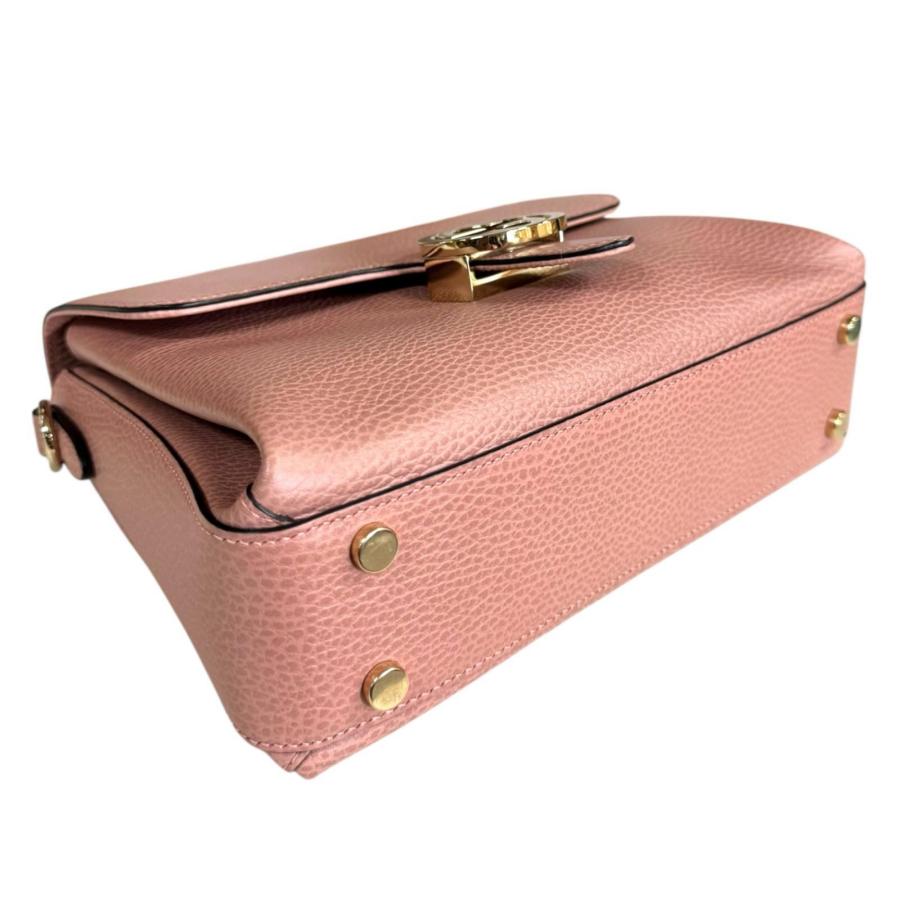グッチ インターロッキングG ショルダーバッグ レザー 510302 ピンク レディース GUCCI  中古 GUCCI（グッチ） インターロッキングG ショルダーバッグ レザー 510302