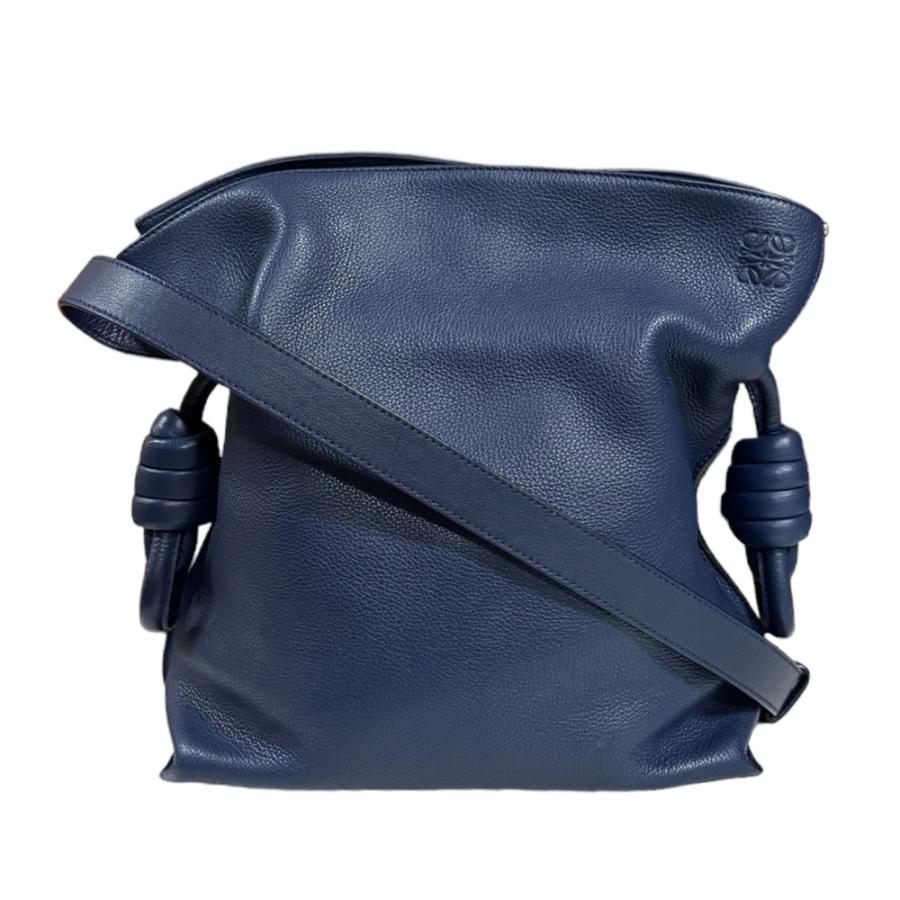 LOEWE（ロエベ） フラメンコ ショルダーバッグ レザー ネイビー