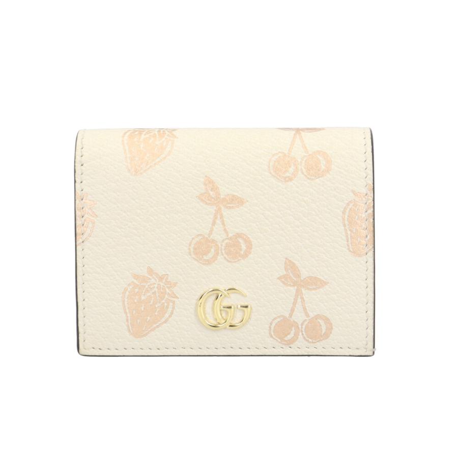 GUCCI（グッチ） フルーツプリント ダブルG スモールウォレット GG