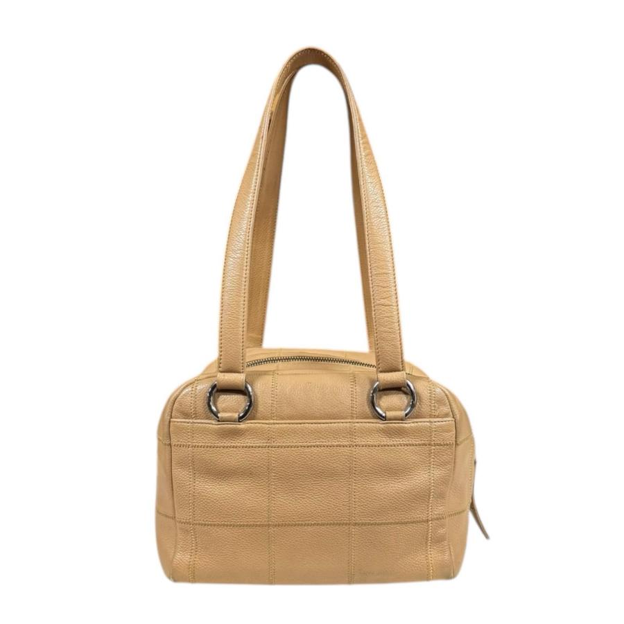 CHANEL（シャネル） チョコバー ショルダーバッグ レザー ベージュ