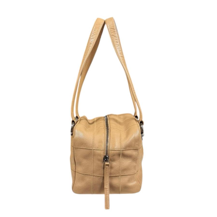 CHANEL（シャネル） チョコバー ショルダーバッグ レザー ベージュ