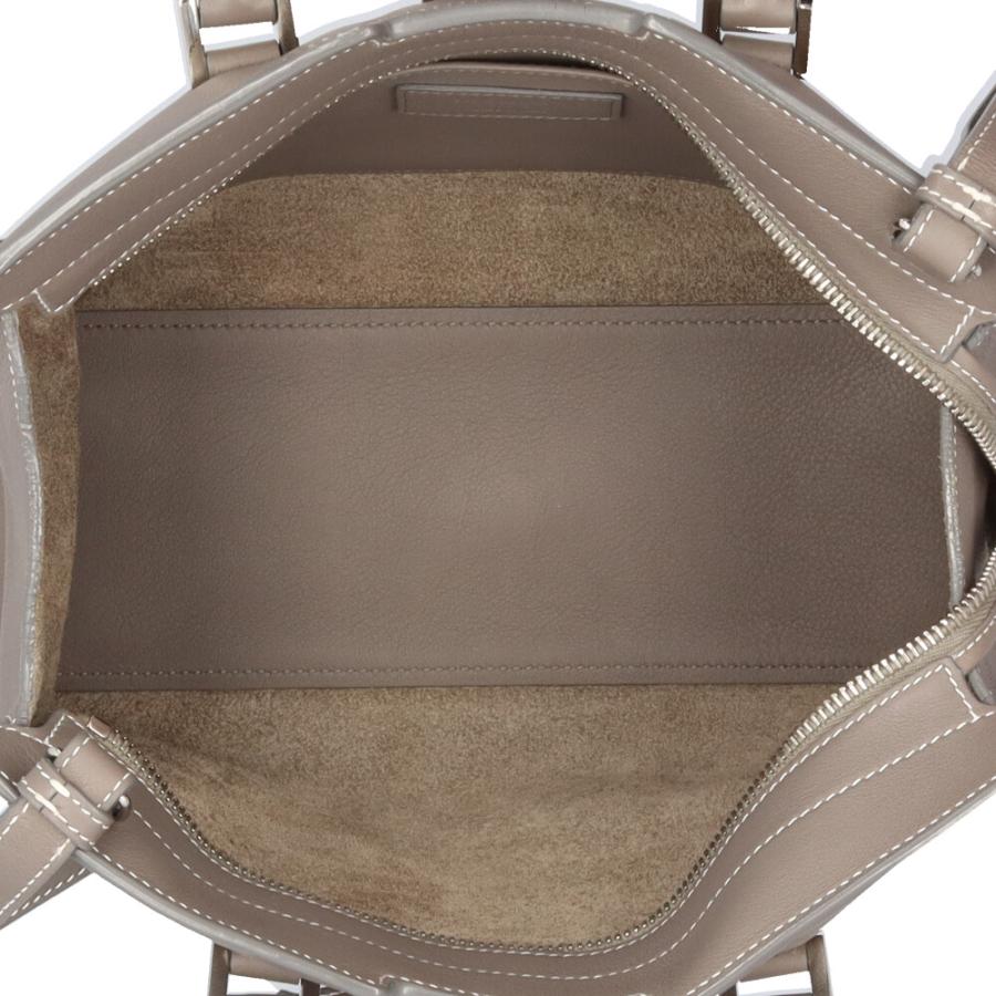 サンローラン ベイビーカバス ショルダーバッグ レザー 424868 グレー