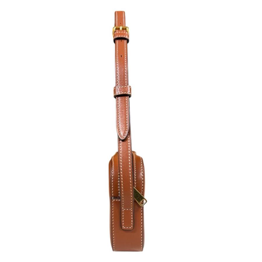セリーヌ ミニカメラバッグ トリオンフ ショルダーバッグ 10J583DR8 ブラウン レディース CELINE 中古_3