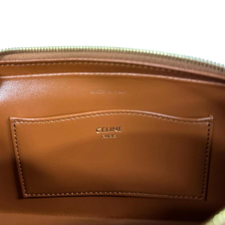 セリーヌ ミニカメラバッグ トリオンフ ショルダーバッグ 10J583DR8 ブラウン レディース CELINE 中古_7