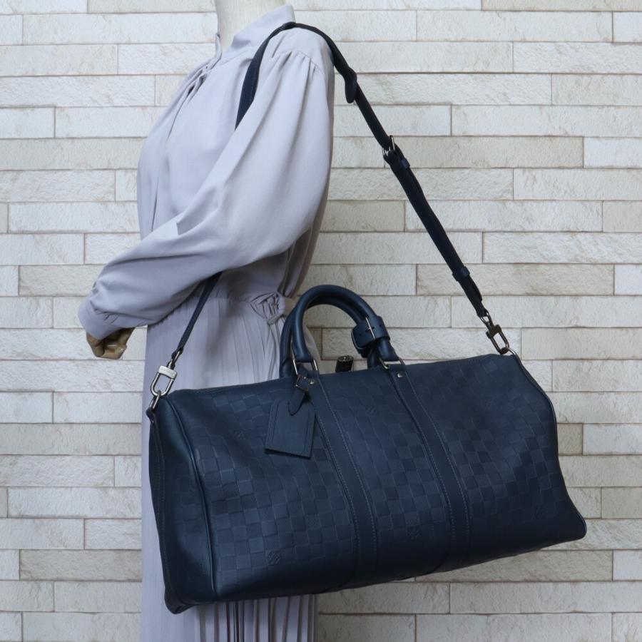 LOUIS VUITTON ルイヴィトン キーポル45 ダミエ アンフィニ