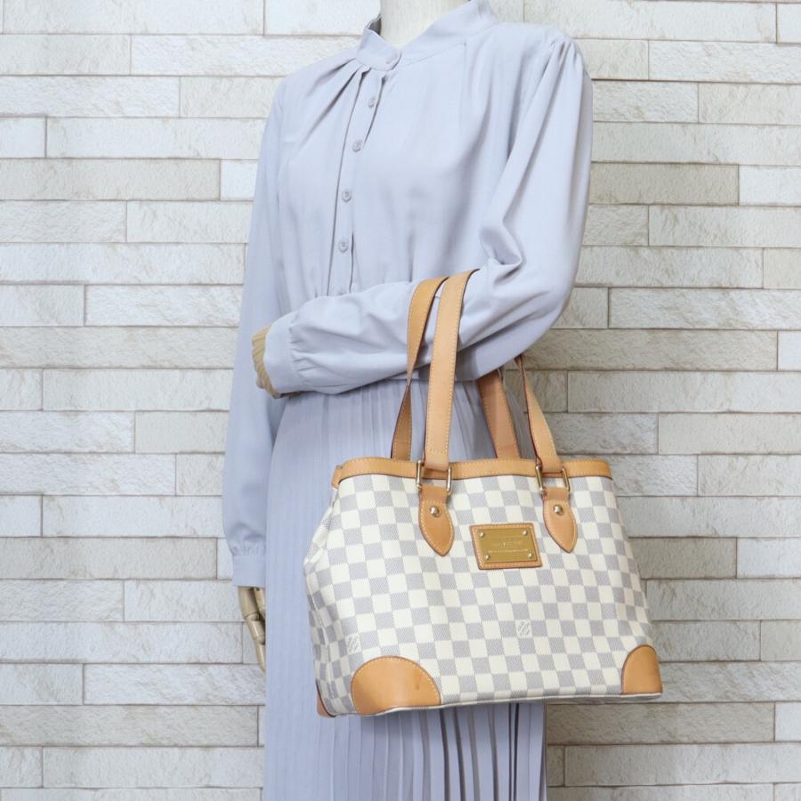 美品◯ルイヴィトン　ハムステッドPM ダミエアズール　トートバッグ　鑑定済み 美品◯ルイヴィトン ハムステッドPM ダミエアズール トート