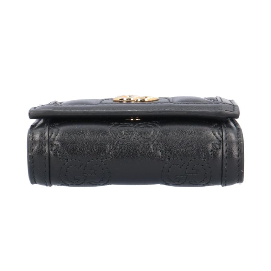 グッチ カードケース ウォレット GGマトラッセ 二つ折り財布 レザー 723799 レディース GUCCI  中古 GUCCI（グッチ） カードケース ウォレット GGマトラッセ 二つ折り財布